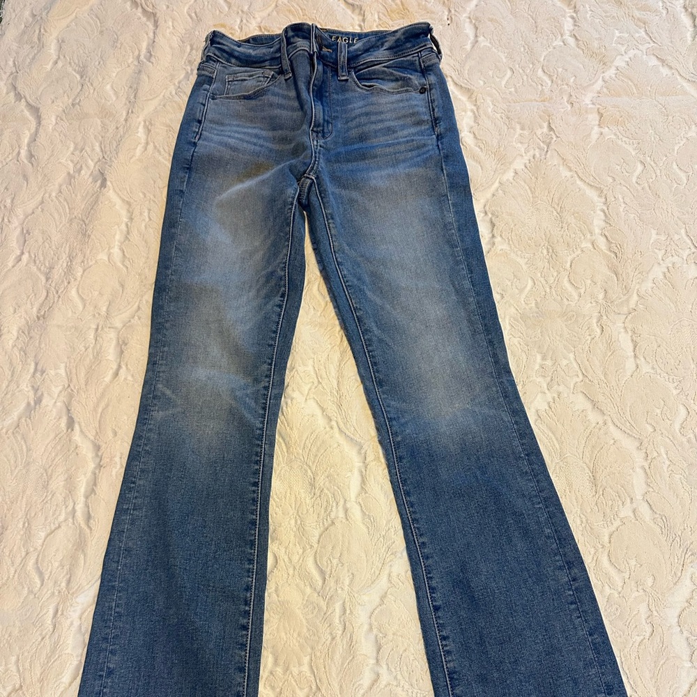 Womens American Eagle Size 2R Next Level Stretch Hi-Rise Skinny Kick NWOT